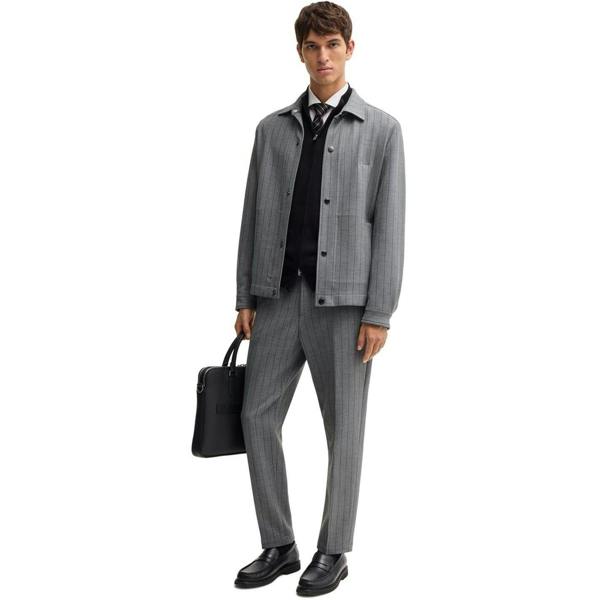 Hugo Boss Mens Slim Trousers - Medium Grey - 