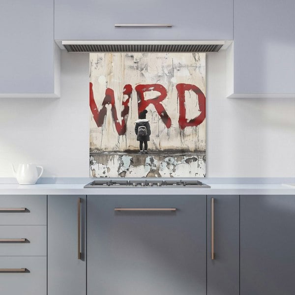 Warren Reed - Designer Banksy Inspired: Warren Reed Designer Kitchen Splashback