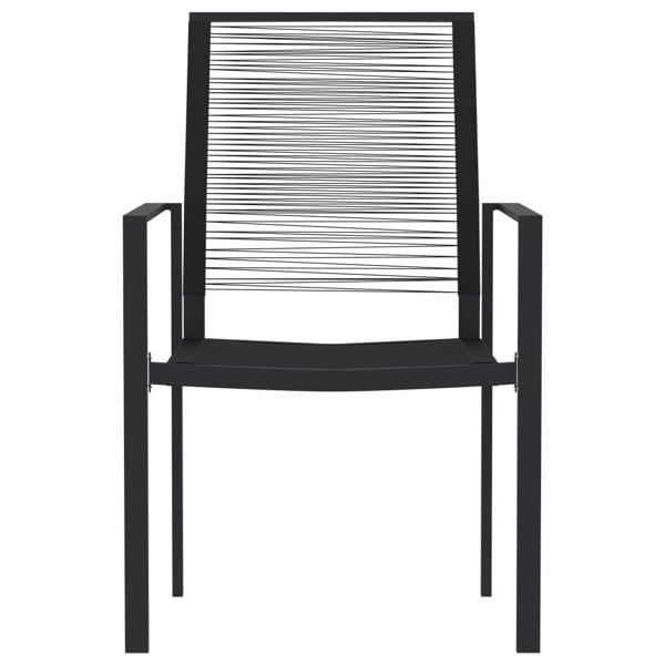Berkfield 7 Piece Garden Dining Set Black