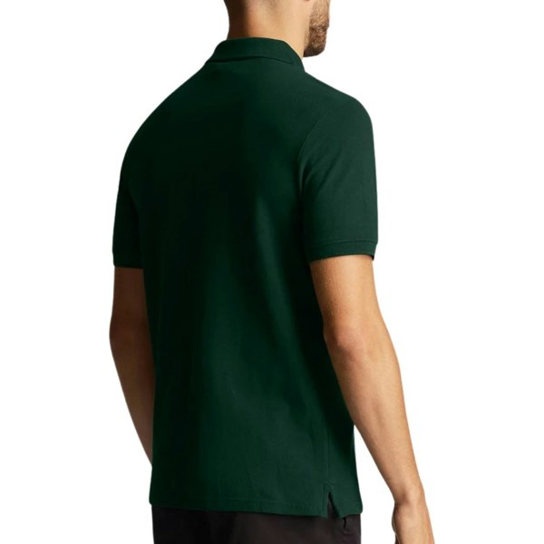 Lyle & Scott Dark Green Co-ordinate Print Logo Short Sleeved Polo Shirt XS