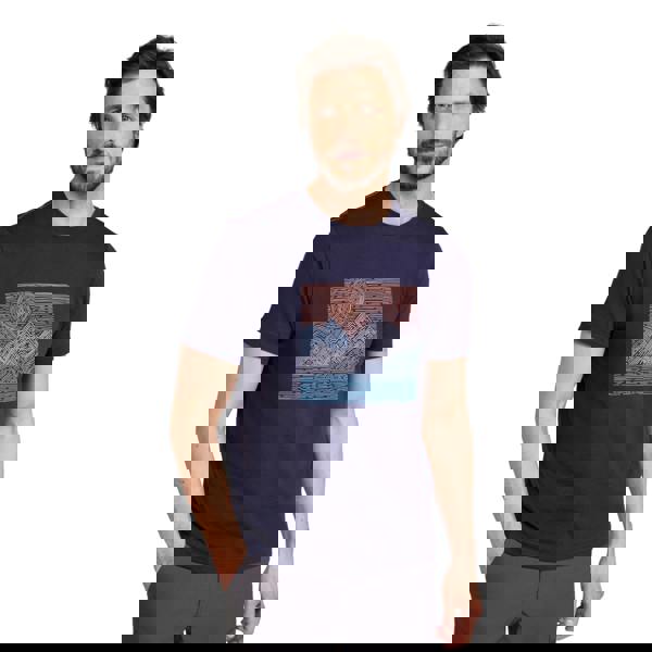 Mountain Warehouse Mens Tidal Wave T-Shirt - Dark Blue - 