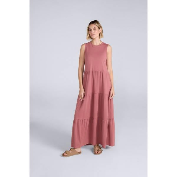 Animal Womens/Ladies Jersey Maxi Dress - Pink - 