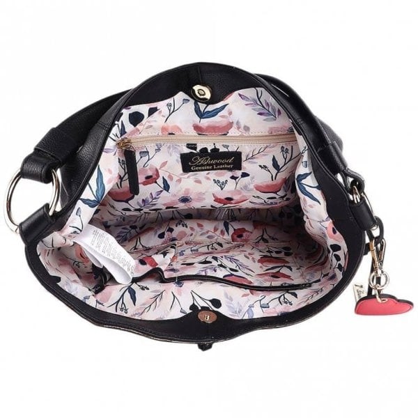 Ashwood Womens Leather Hobo Bag