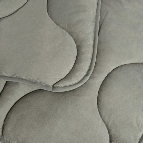 Ethical Bedding Quilted Snuggle Blanket - Grey