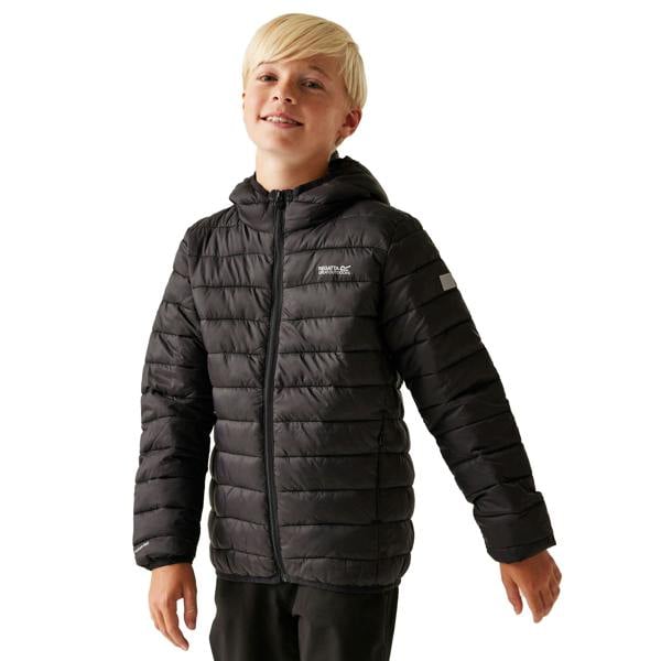 Regatta Childrens/Kids Marizion Hooded Padded Jacket - Black - 