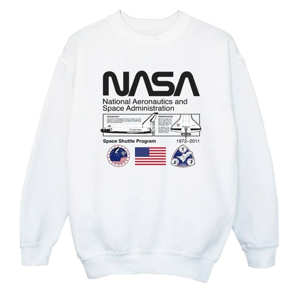 NASA Girls Space Admin Sweatshirt - White