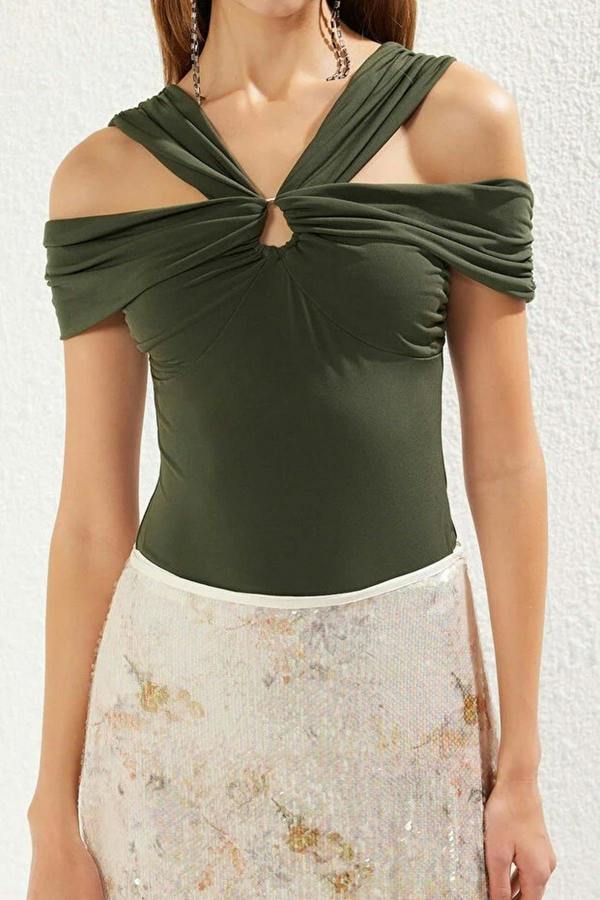 WOVCOR Accessory Detail Knitted Bodysuit
