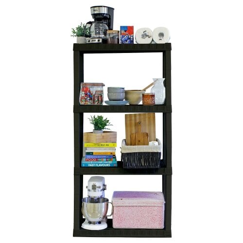 Oskar 4 Tier Shelves Garage Shelving Units Heavy Duty Storage Racking Shelf 35x76x144cm