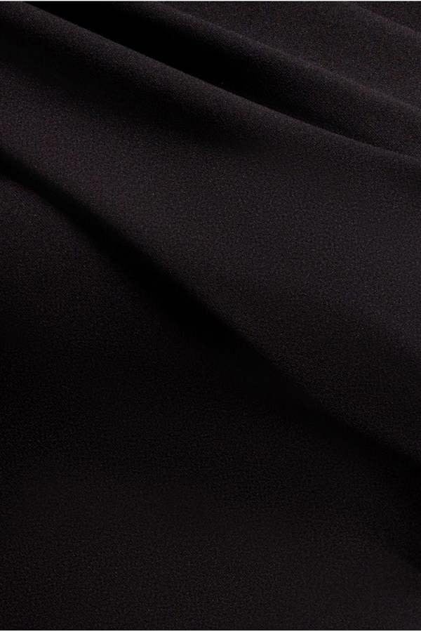 Sash One Shoulder Bardot Maxi Dress - Black DR4830