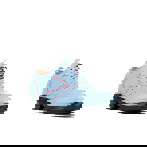 Embassy London BRICK LANE - Light Blue - Women's contrast leather lace-up brogue