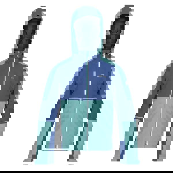 Regatta Kids Acidity VI Lightweight Soft Shell Jacket - Bristol Blue/Dusty Denim