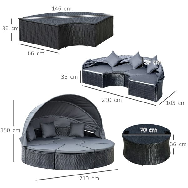 Rattan Lounge Set