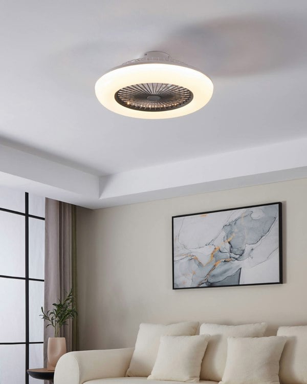 EGLO Sayulita-L Integrated LED White 3-Speed Ceiling Fan