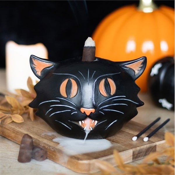 Serano Black Cat Backflow Incense Burner