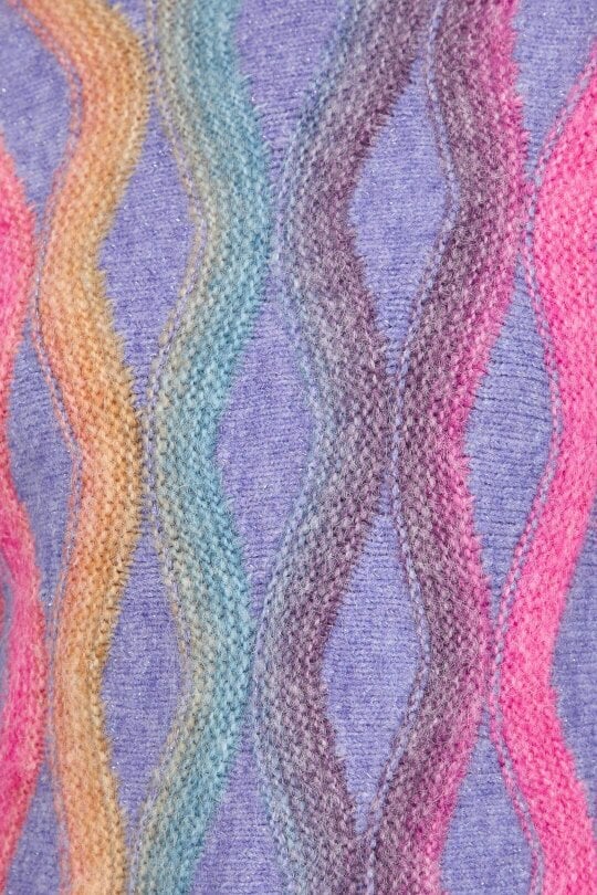 Mudflower Wavy Stitch Knit Jumper