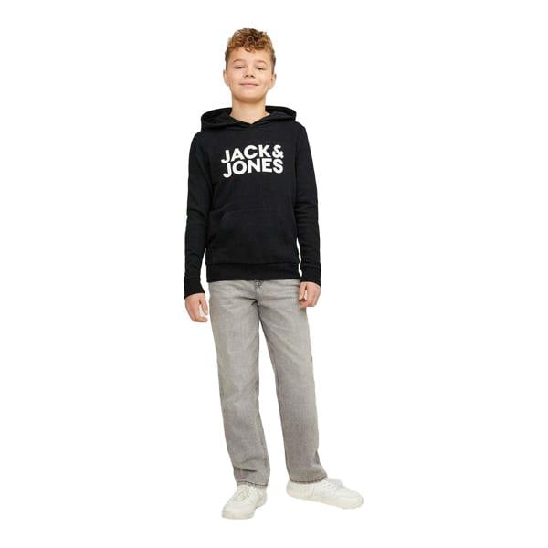 Jack And Jones Boys Bradley Drawstring Hoodie - Black - 