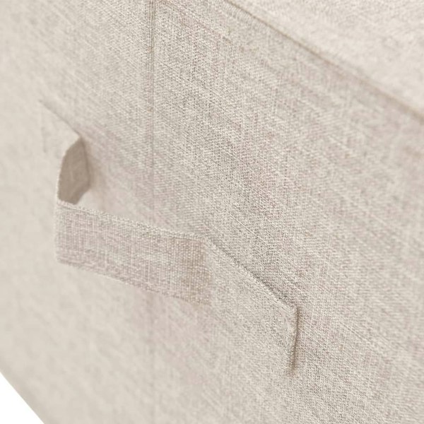 Berkfield Storage Box Fabric 50x30x25 cm Cream