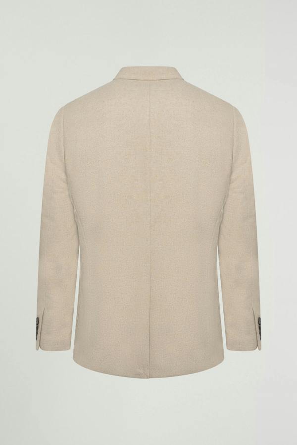 Harry Brown London Adam Wool Tweed Two Piece Suit in Ecru