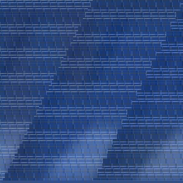 FX Lab MIRROR MAT 30X30CM BLUE 10mm Facets