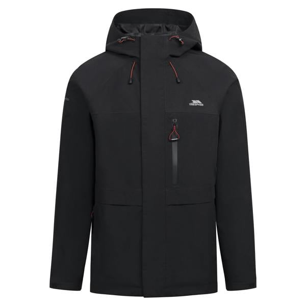 Trespass Mens Carnish Waterproof Jacket - Black