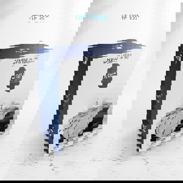 Get Fit Blow Up Air Bed with Built In Electric Pump- Free Pillow - Elevated Air Mattress - Double