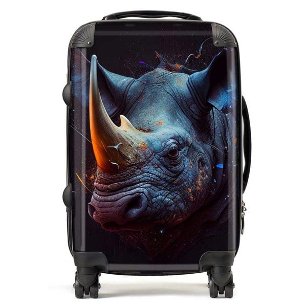 Warren Reed Rhino Face Splashart Suitcase