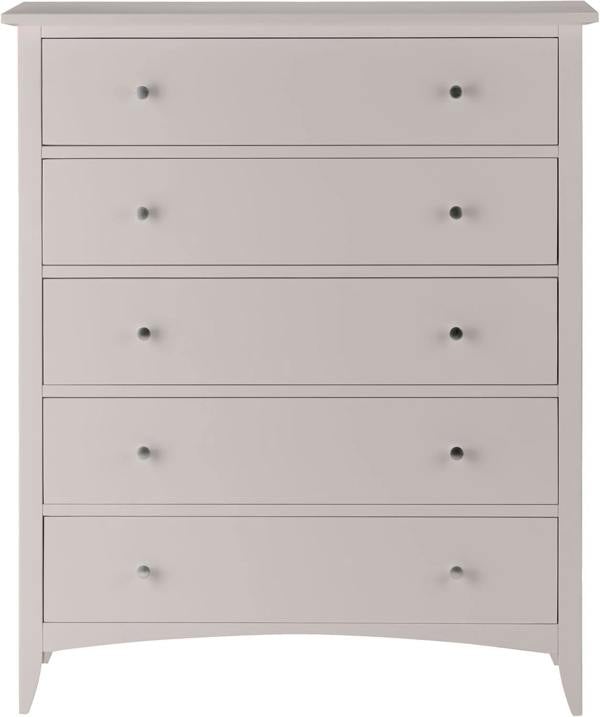 Statement Furniture Edward Hopper Modern Chest of Drawers, 5 Drawer Assembled Wooden Storage