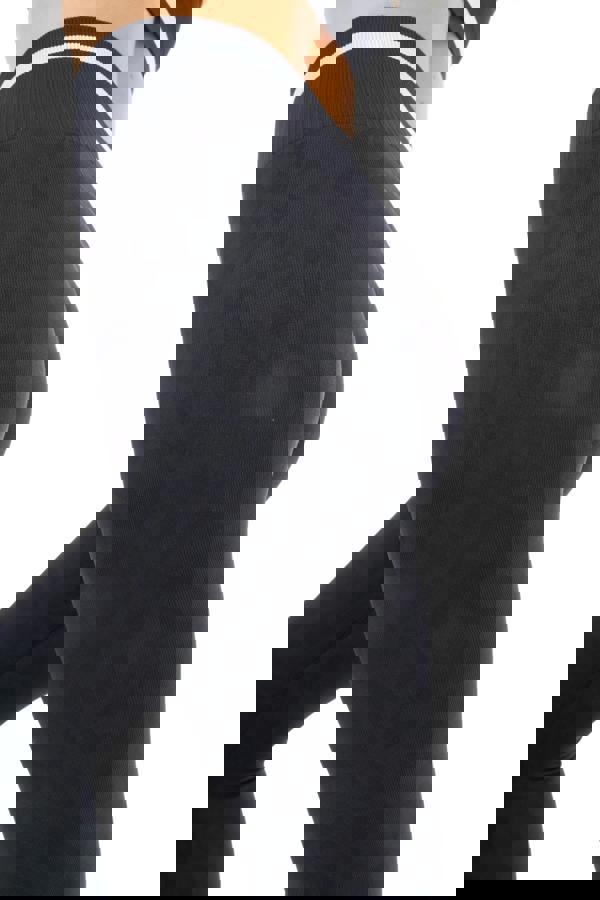 Smart Living Women's Leopard Print High Waisted Seamless Leggings - Black