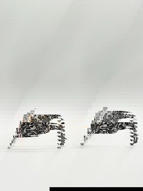 SVNX Zebra Print square frame sunglasses