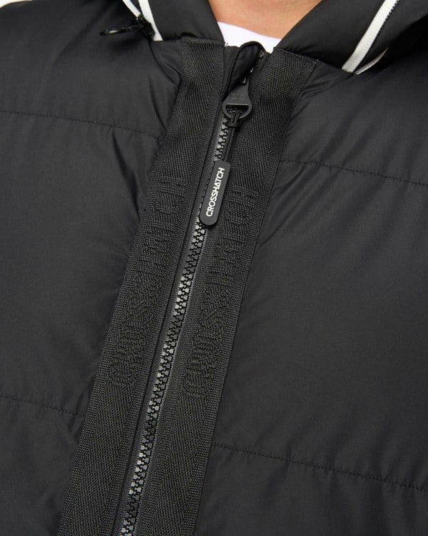 Crosshatch Sandbox Hooded Gilet Black