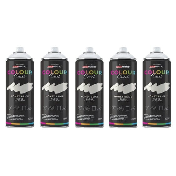 Colour Coat 5X Honey Beige RAL 070 85 05 Gloss Spray Paint 400ml