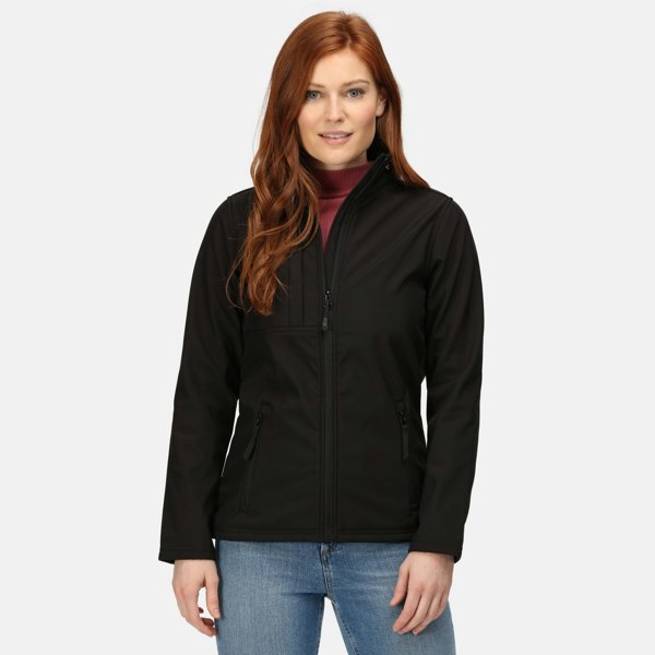 Regatta Women's Octagon II Waterproof Soft Shell Jacket - Black/Black