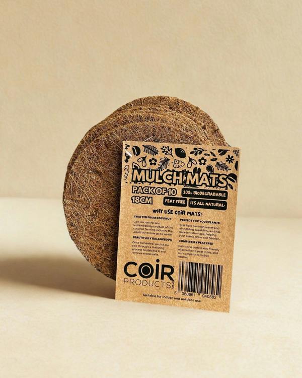 CoirProducts Coir Mulch Mats | Biodegradable Coir Fibre Mats for Moisture Retention & Weed Control