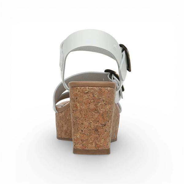 Blowfish Malibu Ali - Women's White Wedge Strappy Espadrille Heel Sandals