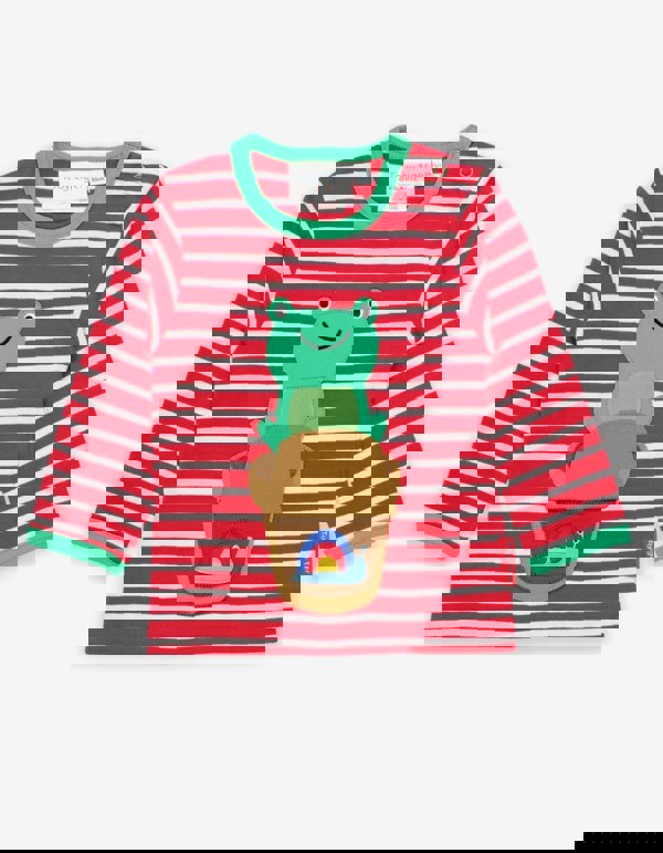 Organic Frog Applique T-Shirt - Toby Tiger UK Retail