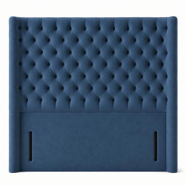 Great British Beds Topaz Headboard - Blue Plush