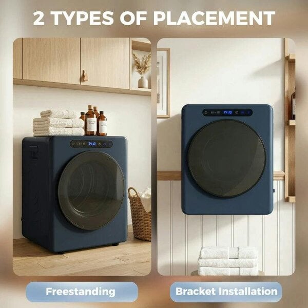5 kg Compact 40-60℃ Tumble Dryer Blue