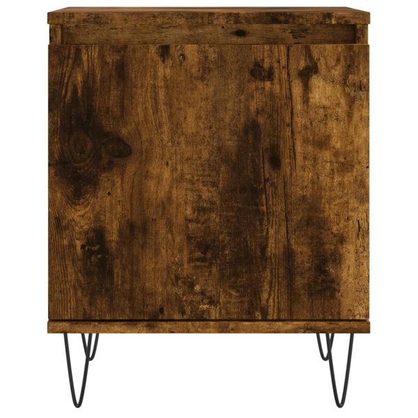 Berkfield Bedside Cabinets 2 pcs Smoked Oak 40x30x50 cm Engineered Wood