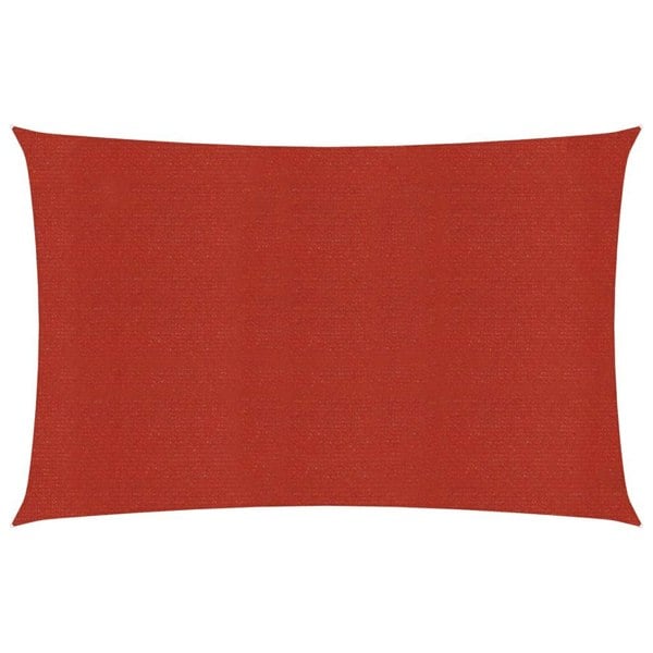 Berkfield Sunshade Sail 160 g/m�__ Red 2.5x5 m HDPE