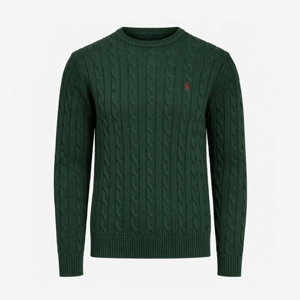 Joules CABLE CREW Sweatshirt   in  Green