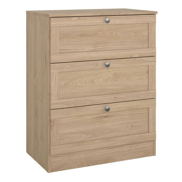 Wyld Haus Cherryfern Chest with 3 Frame Drawers in Jackson Hickory