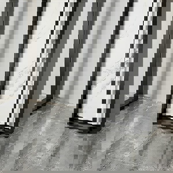 Huli Metal Modern Console Table, Black & White-Rit Concept-Rit Concept