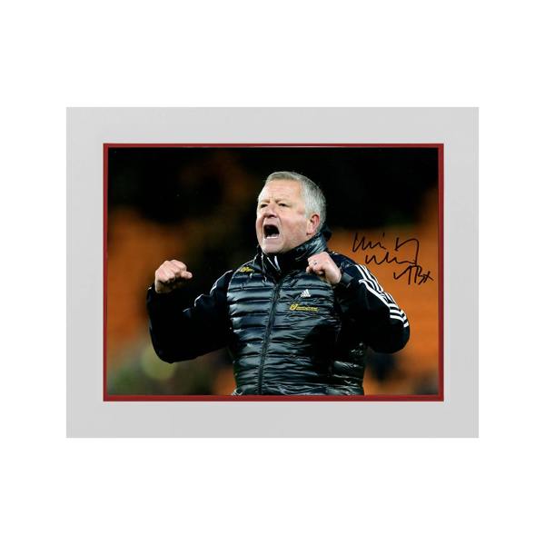 Chris Wilder Signed Sheffield United 16x12 Image Deluxe Mount