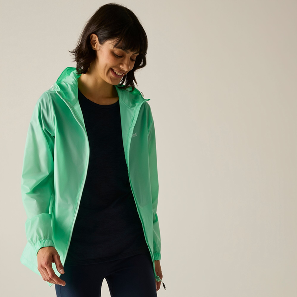 Regatta Womens Pack It III Waterproof Jacket - Ice Green