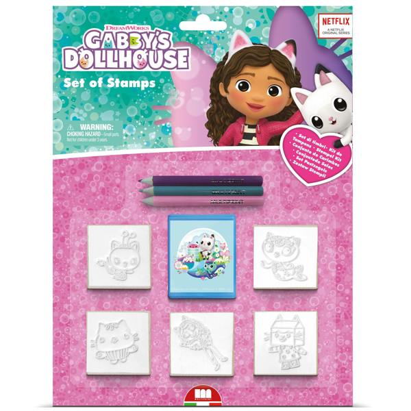 Gabby’s Dollhouse Blister Pack 5 Stamps – Kids Craft & Stationery Set