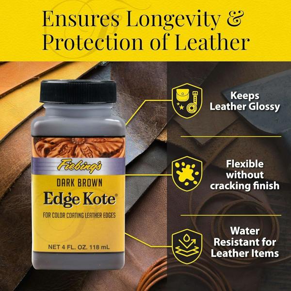 Fiebing's Edge Kote - Leather Edge Sealer and Finisher 4oz
