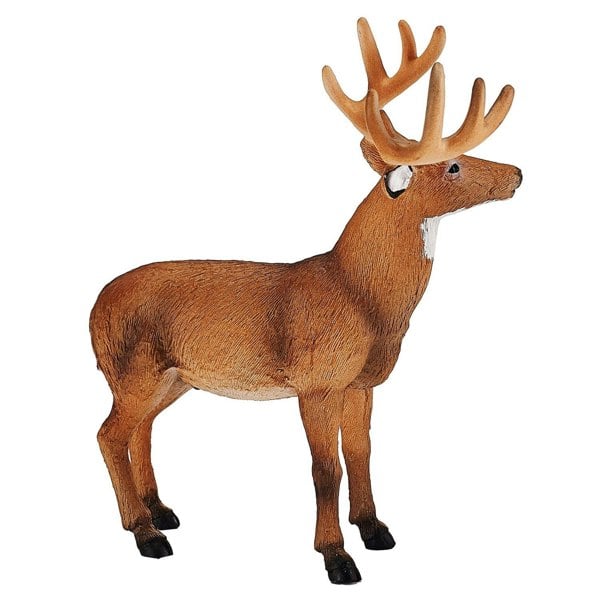 Mojo Fun White Tailed Deer Buck Wildlife Toy Figure 12.5 cm Height Approx - 387038