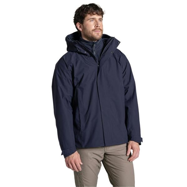 Craghoppers Mens 3 in 1 Waterproof Jacket - Dark Navy - 