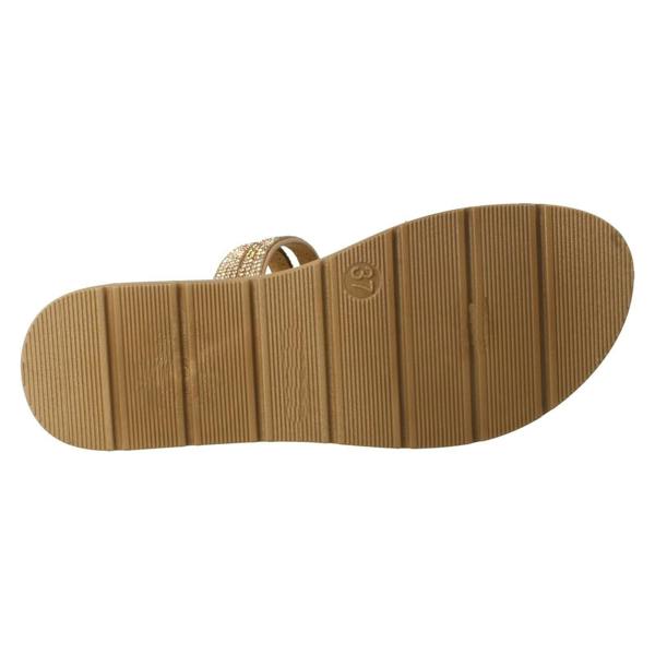 Savannah Ladies Savannah Slip On Diamante Detailed Summer Sandals F00448