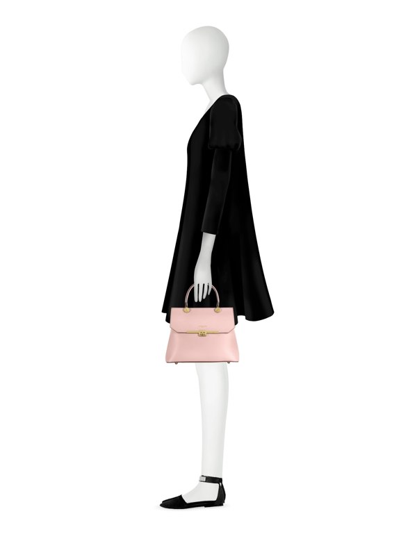 Le Parmentier Atlanta Top Handle Satchel - Pink